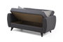 Atelier Del Sofa Sofá Cama de 2 Plazas Alkon - Dark Grey